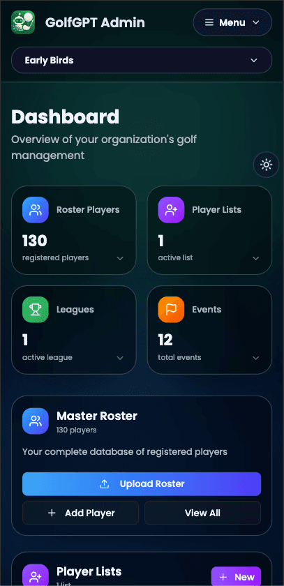 Dark mode mobile