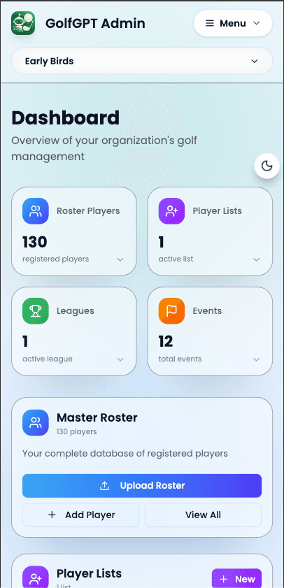 Light mode mobile